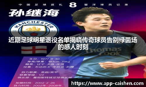 近期足球明星退役名单揭晓传奇球员告别绿茵场的感人时刻